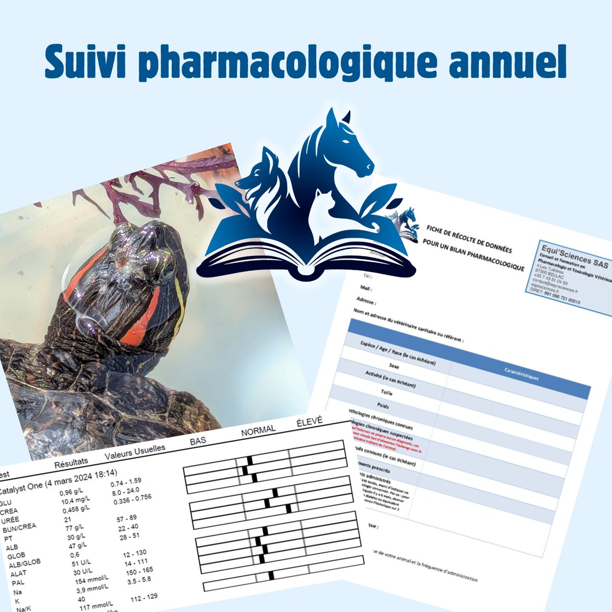 Suivi pharmacologique animaux annuel